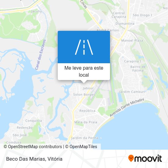 Beco Das Marias mapa