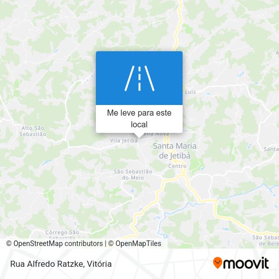 Rua Alfredo Ratzke mapa