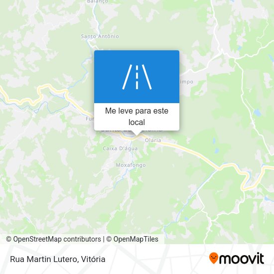 Rua Martin Lutero mapa