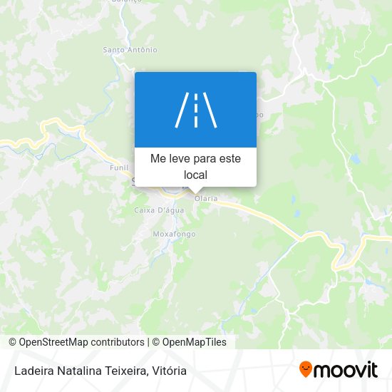 Ladeira Natalina Teixeira mapa