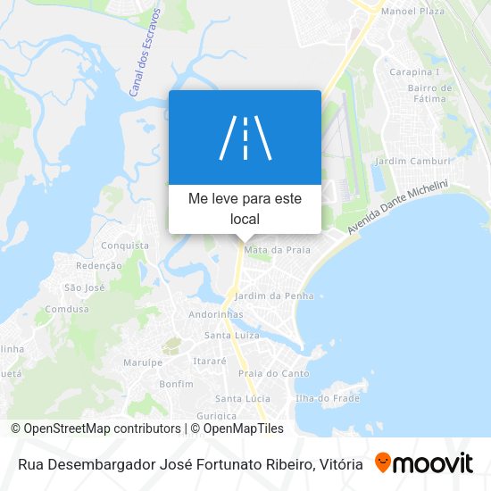 Rua Desembargador José Fortunato Ribeiro mapa