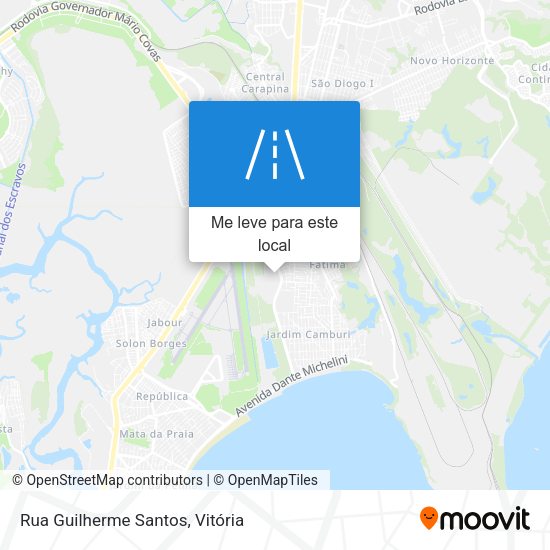 Rua Guilherme Santos mapa
