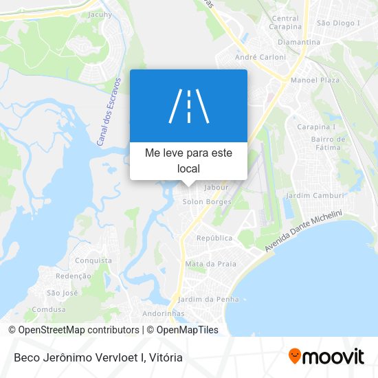 Beco Jerônimo Vervloet I mapa