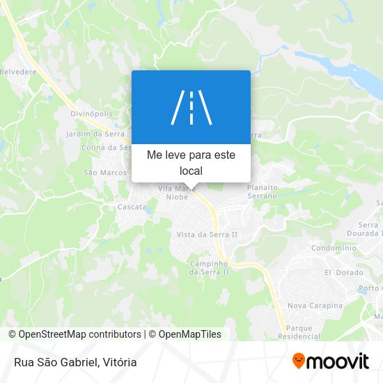 Rua São Gabriel mapa