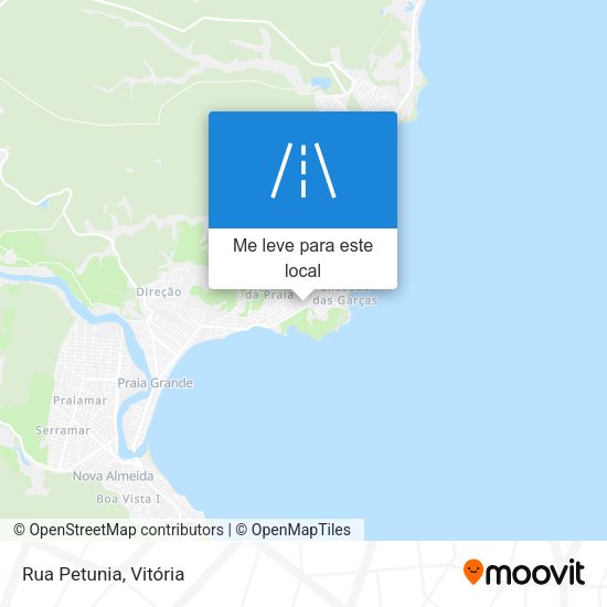 Rua Petunia mapa