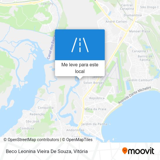 Beco Leonina Vieira De Souza mapa