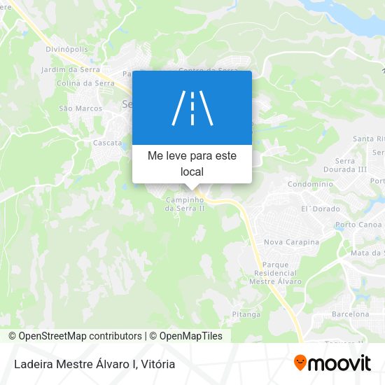 Ladeira Mestre Álvaro I mapa