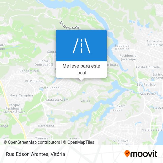 Rua Edson Arantes mapa