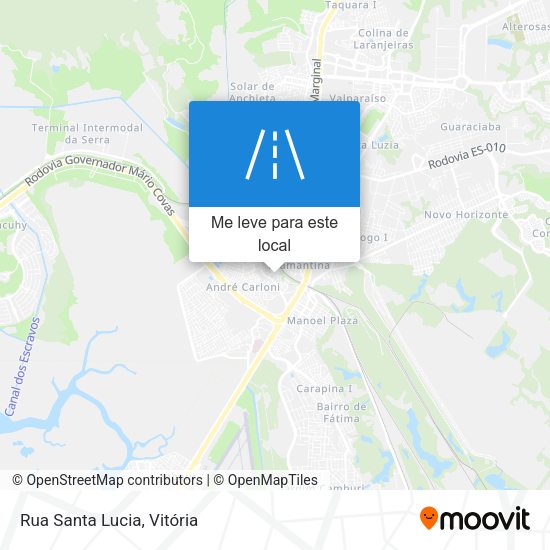 Rua Santa Lucia mapa