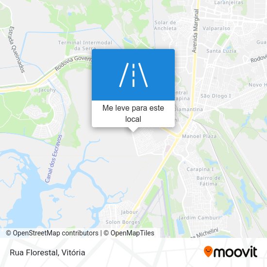 Rua Florestal mapa