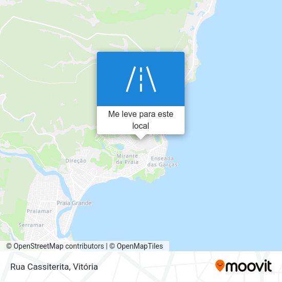 Rua Cassiterita mapa