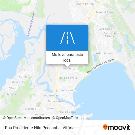 Rua Presidente Nilo Pessanha mapa