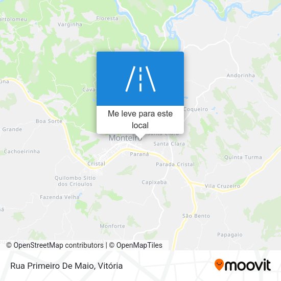 Rua Primeiro De Maio mapa