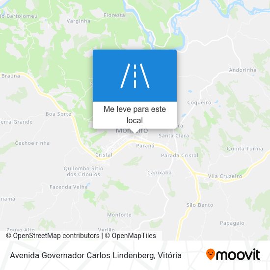 Avenida Governador Carlos Lindenberg mapa