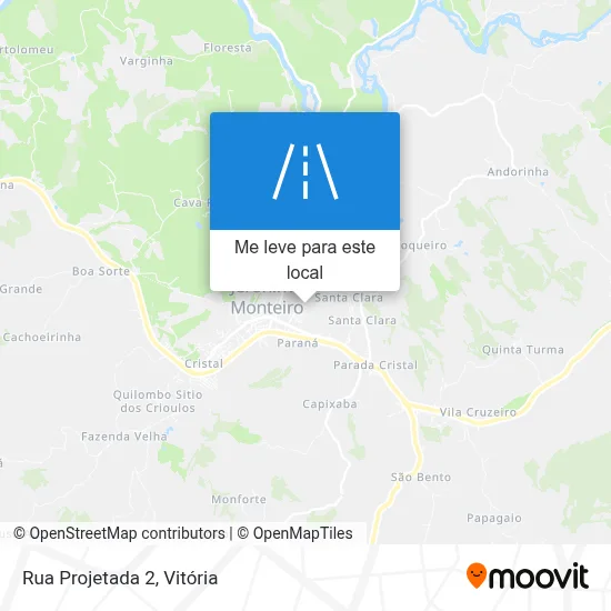 Rua Projetada 2 mapa