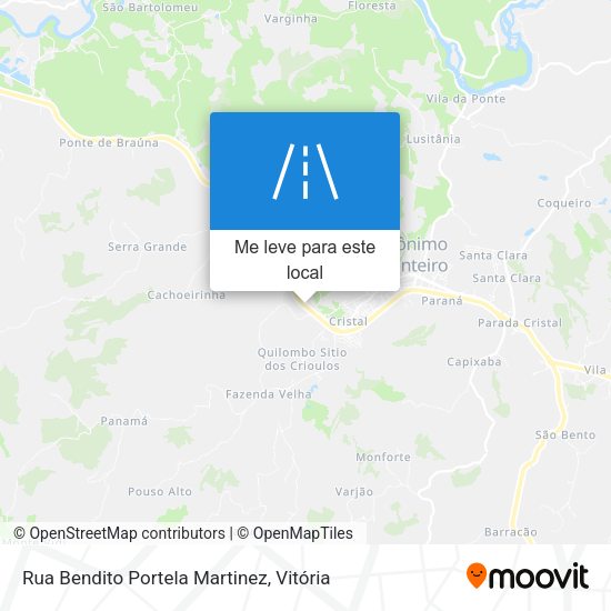 Rua Bendito Portela Martinez mapa