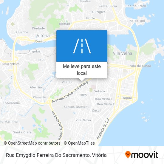 Rua Emygdio Ferreira Do Sacramento mapa