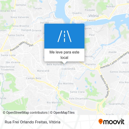 Rua Frei Orlando Freitas mapa