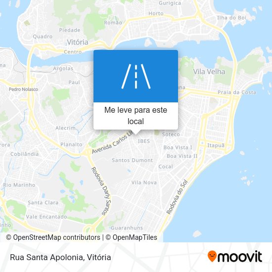 Rua Santa Apolonia mapa