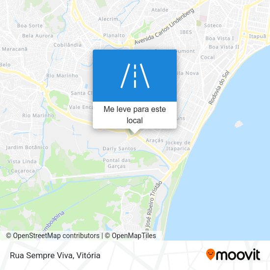 Rua Sempre Viva mapa