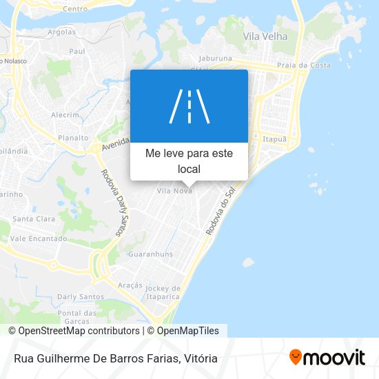 Rua Guilherme De Barros Farias mapa