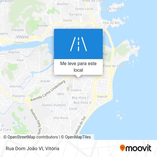 Rua Dom João VI mapa