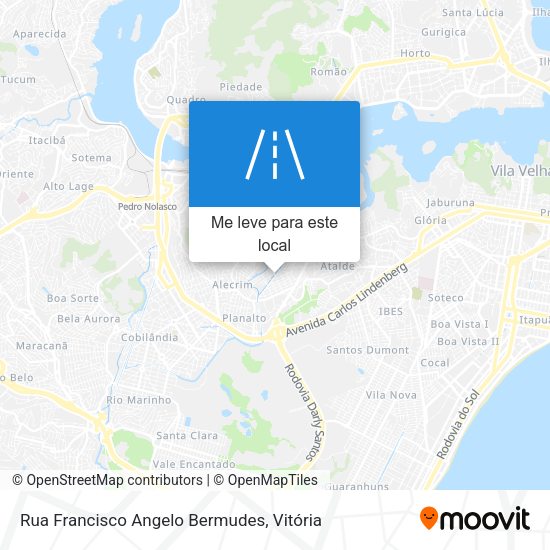 Rua Francisco Angelo Bermudes mapa