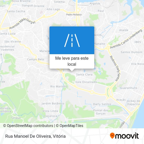 Rua Manoel De Oliveira mapa