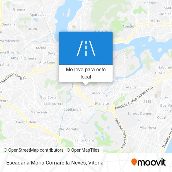 Escadaria Maria Comarella Neves mapa
