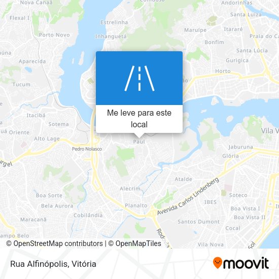 Rua Alfinópolis mapa