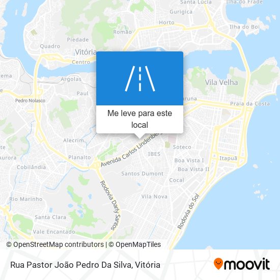 Rua Pastor João Pedro Da Silva mapa