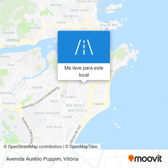 Avenida Aurélio Puppim mapa