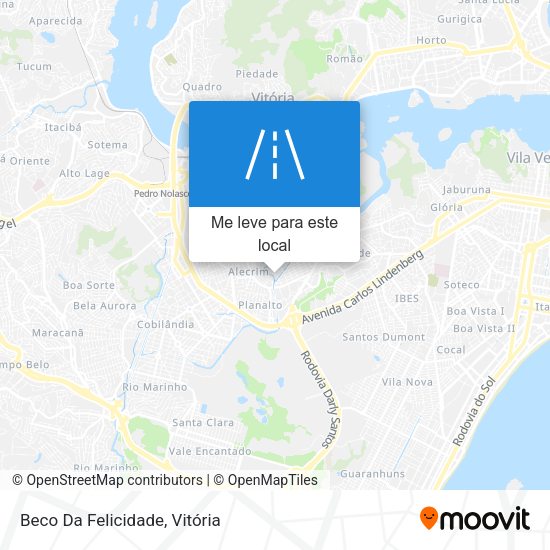 Beco Da Felicidade mapa