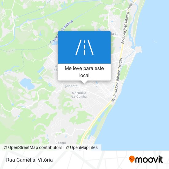 Rua Camélia mapa