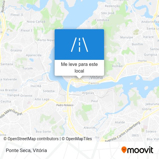 Ponte Seca mapa