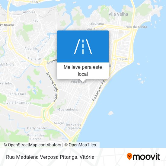Rua Madalena Verçosa Pitanga mapa