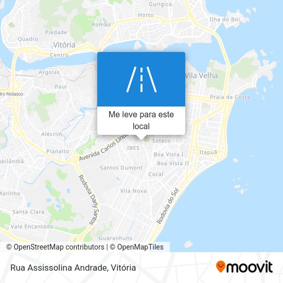 Rua Assissolina Andrade mapa