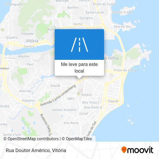 Rua Doutor Américo mapa