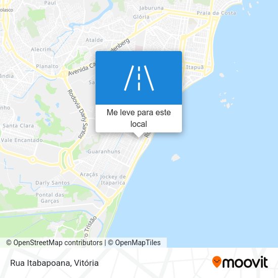 Rua Itabapoana mapa
