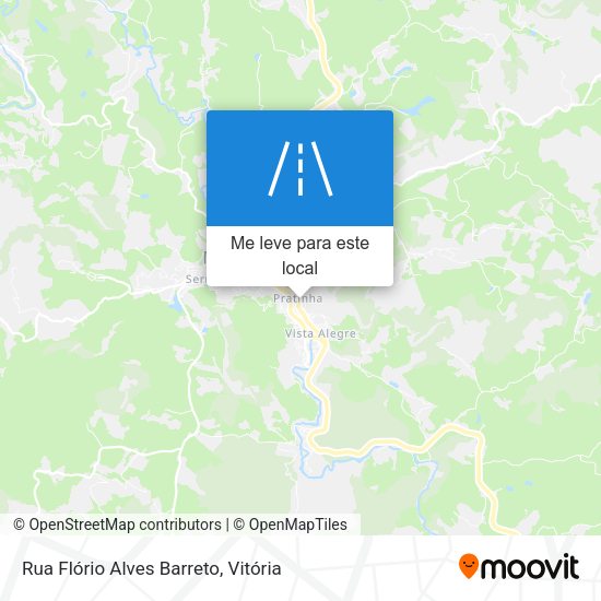 Rua Flório Alves Barreto mapa