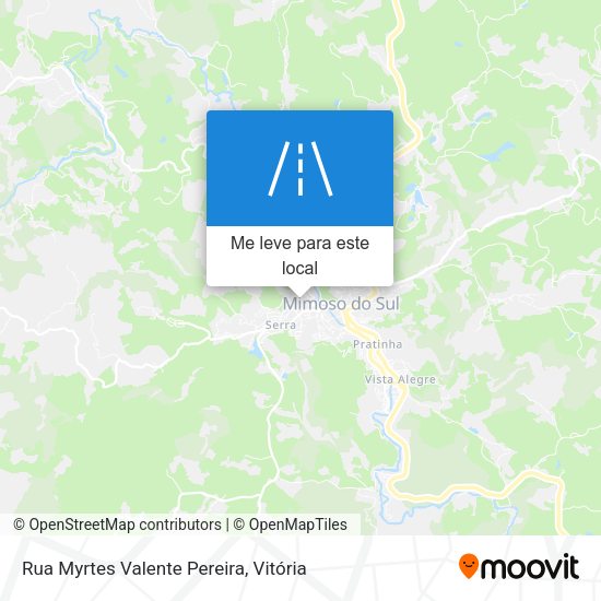 Rua Myrtes Valente Pereira mapa