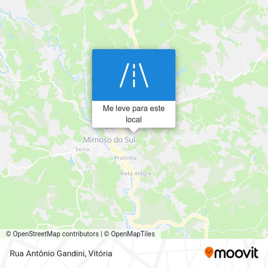 Rua Antônio Gandini mapa