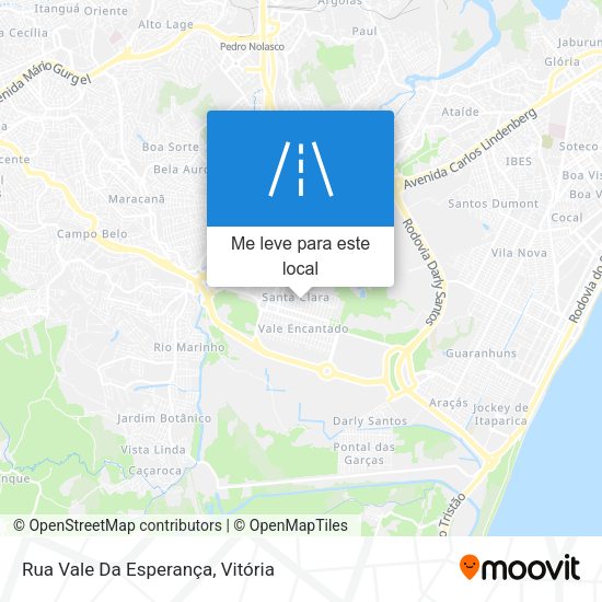 Rua Vale Da Esperança mapa