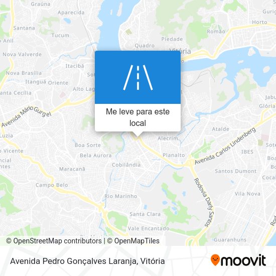 Avenida Pedro Gonçalves Laranja mapa
