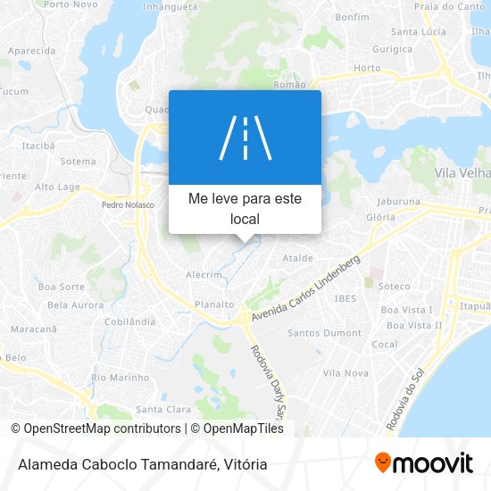 Alameda Caboclo Tamandaré mapa