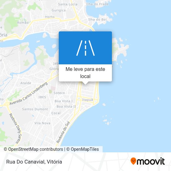 Rua Do Canavial mapa