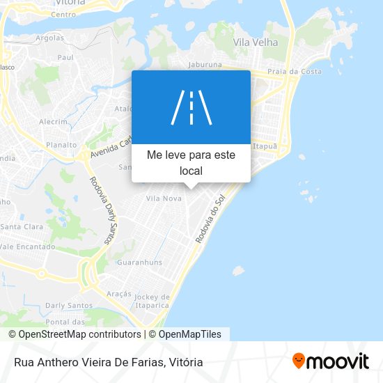 Rua Anthero Vieira De Farias mapa