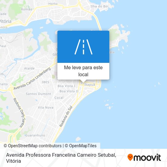 Avenida Professora Francelina Carneiro Setubal mapa