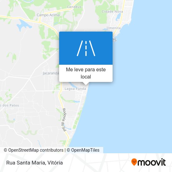 Rua Santa Maria mapa