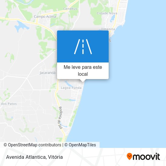 Avenida Atlantica mapa